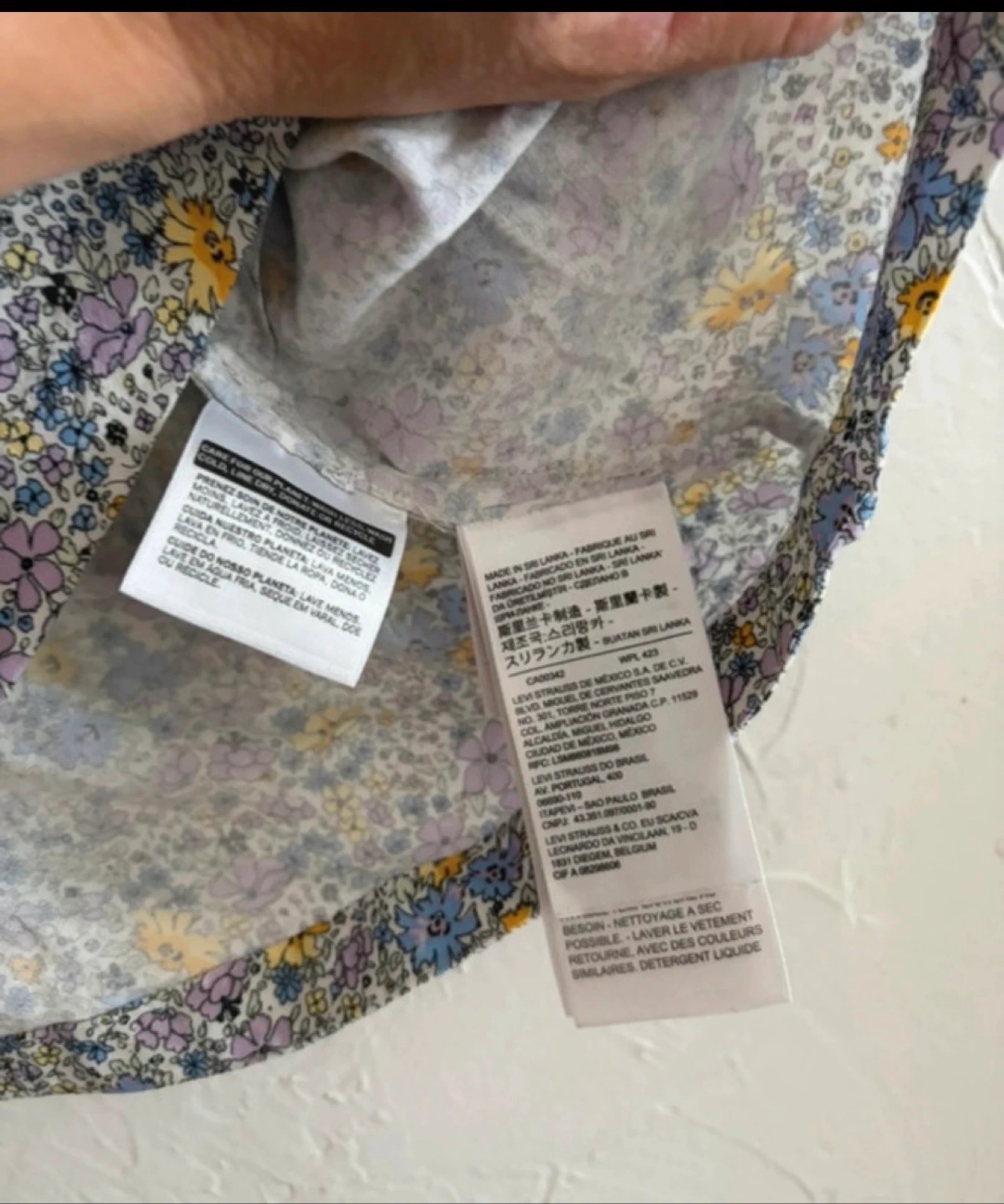 Blouse crop top Levi’s - Levis imprimée liberty taille 36 – photo 5